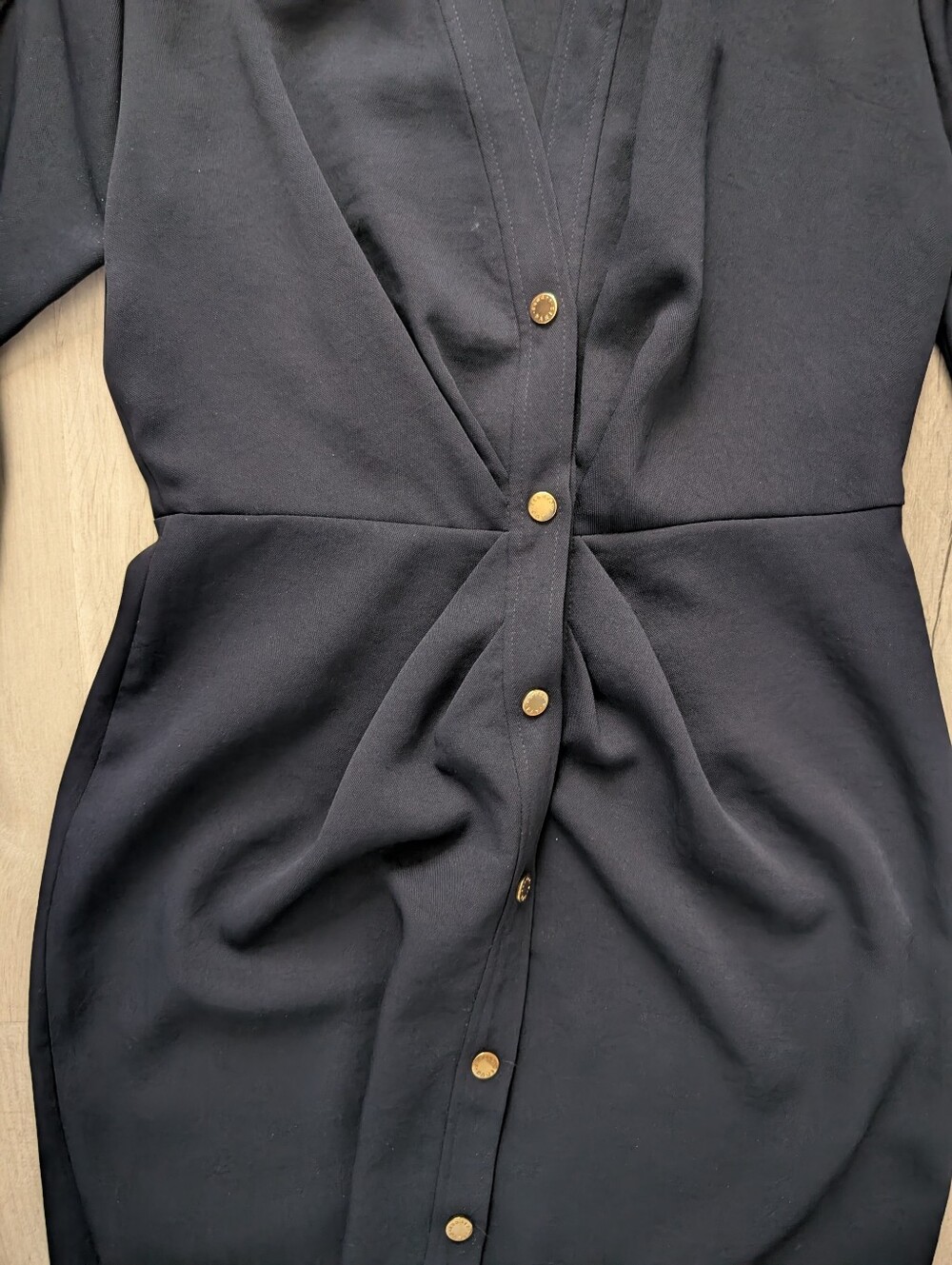 Sandro Navy Dress Worn 1x - Picture 2 of 6